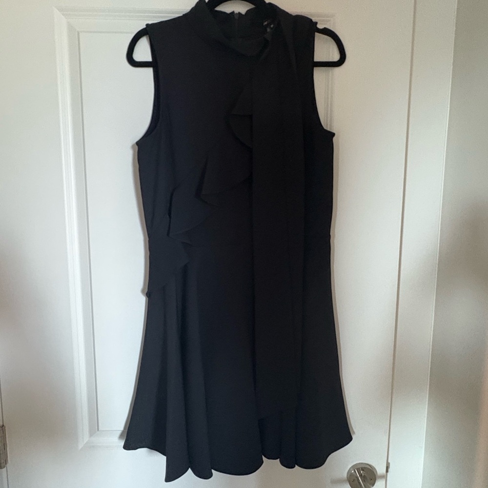 JAYGODFREY Black Ruffle Mini Dress